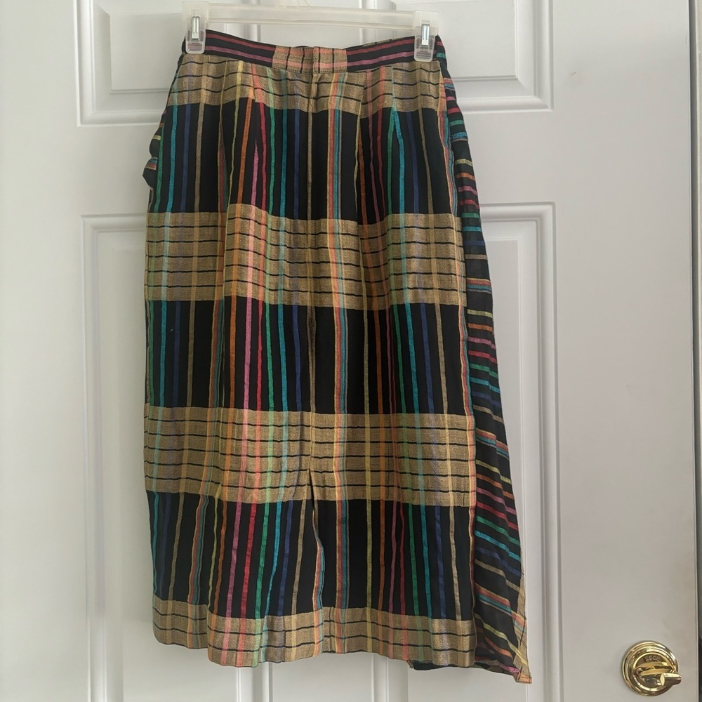 ❤️2/$15 or 3/$21❤️ Voice International Gauzy Faux Wraparound Skirt, Size XXS - Picture 2 of 10